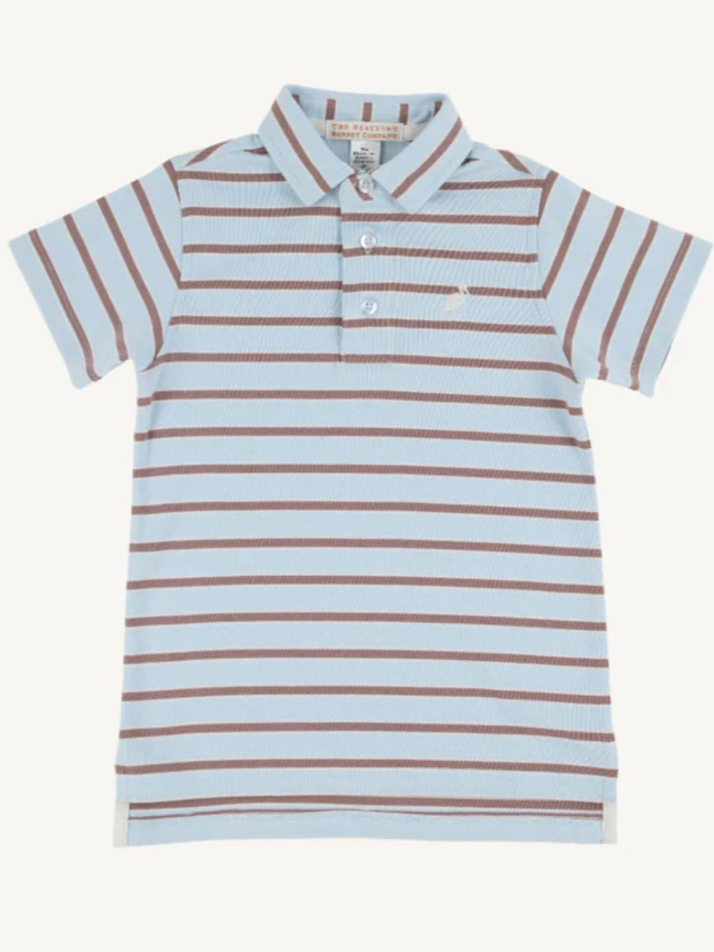 Buckhead Blue & Gray Bay Brown Prim and Proper Polo