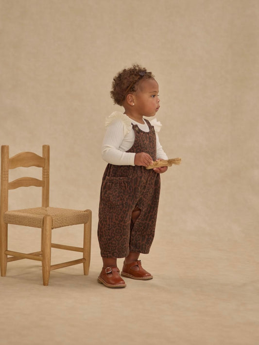 Brown Leopard Wide Leg Overall