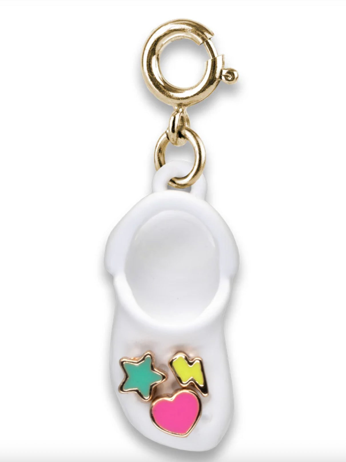 Charm It! Gold Rubber Clog Charm