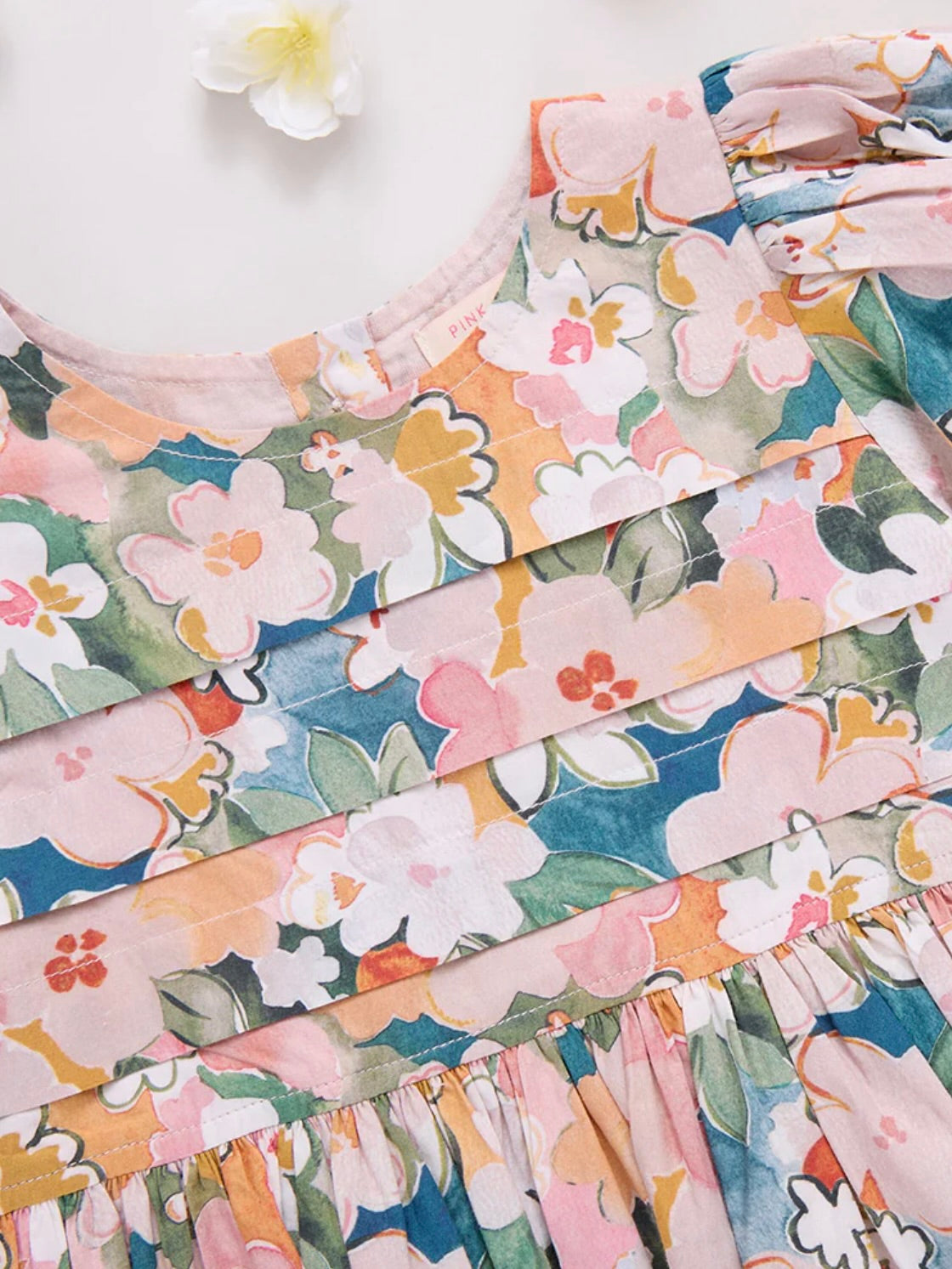 Evelyn Dress - Watercolor Floral