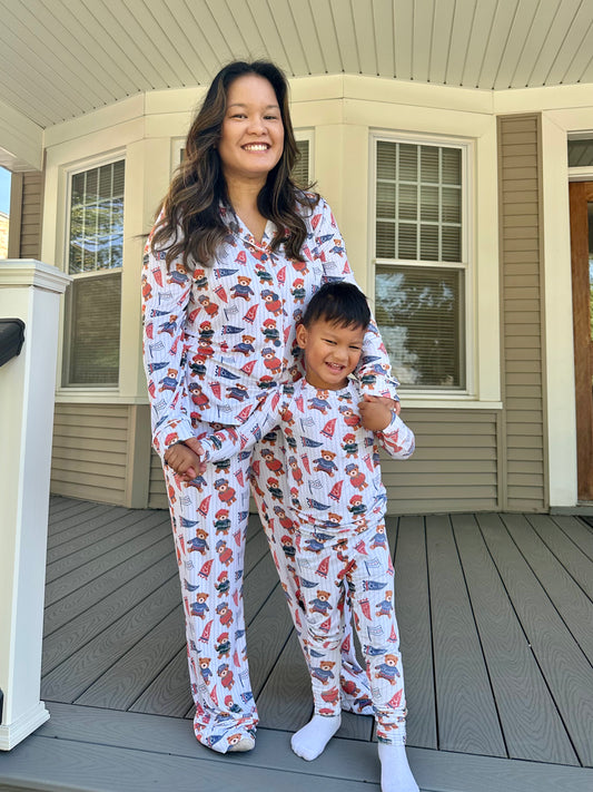 Chitown Teddy's Women's Pajamas- BLUE