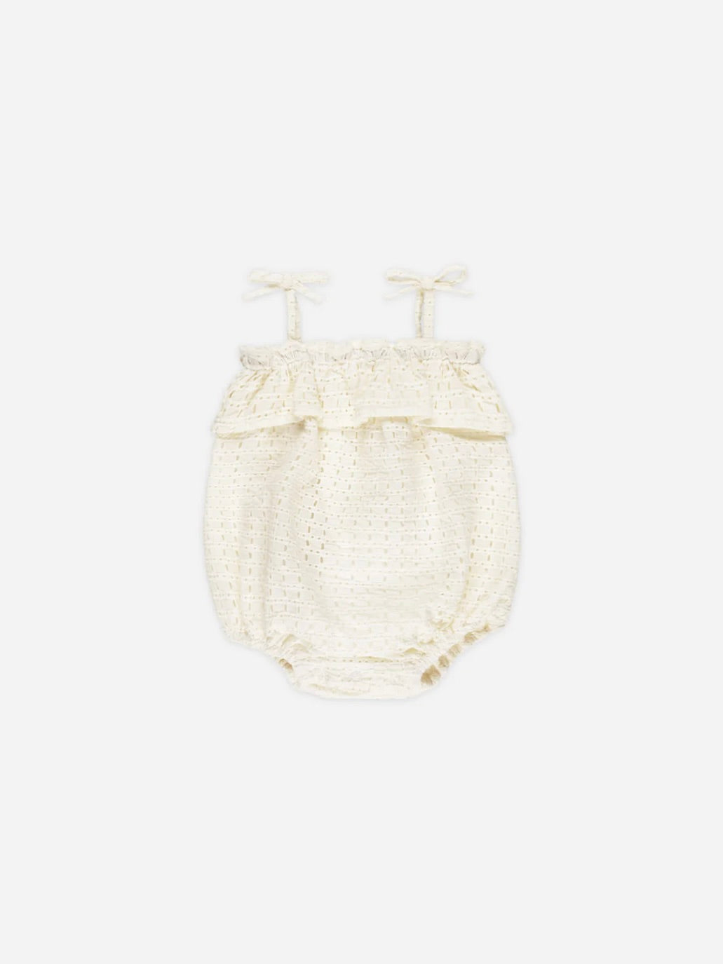 Ivory Ruffle Romper