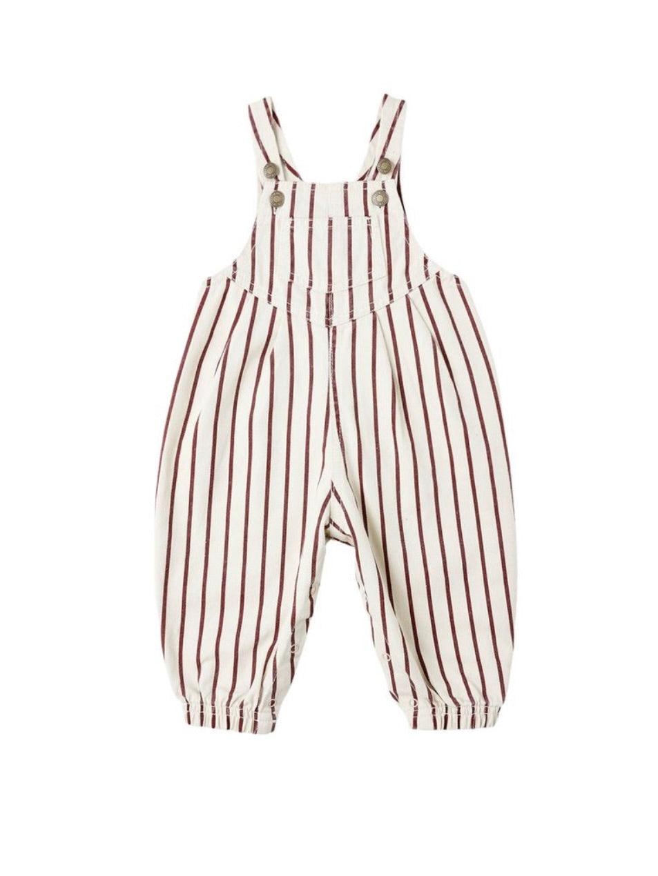 Burgundy Stripe Vintage Overall