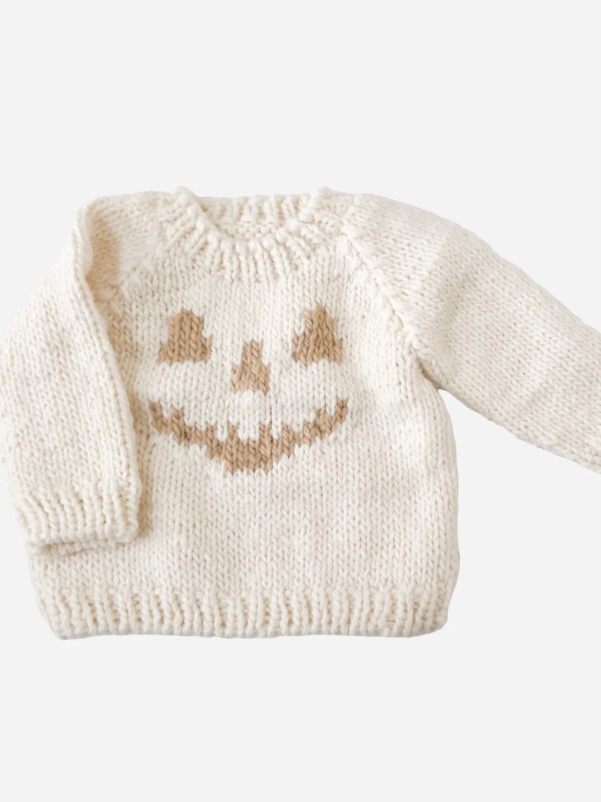 Cream Jack-o-Lantern Sweater