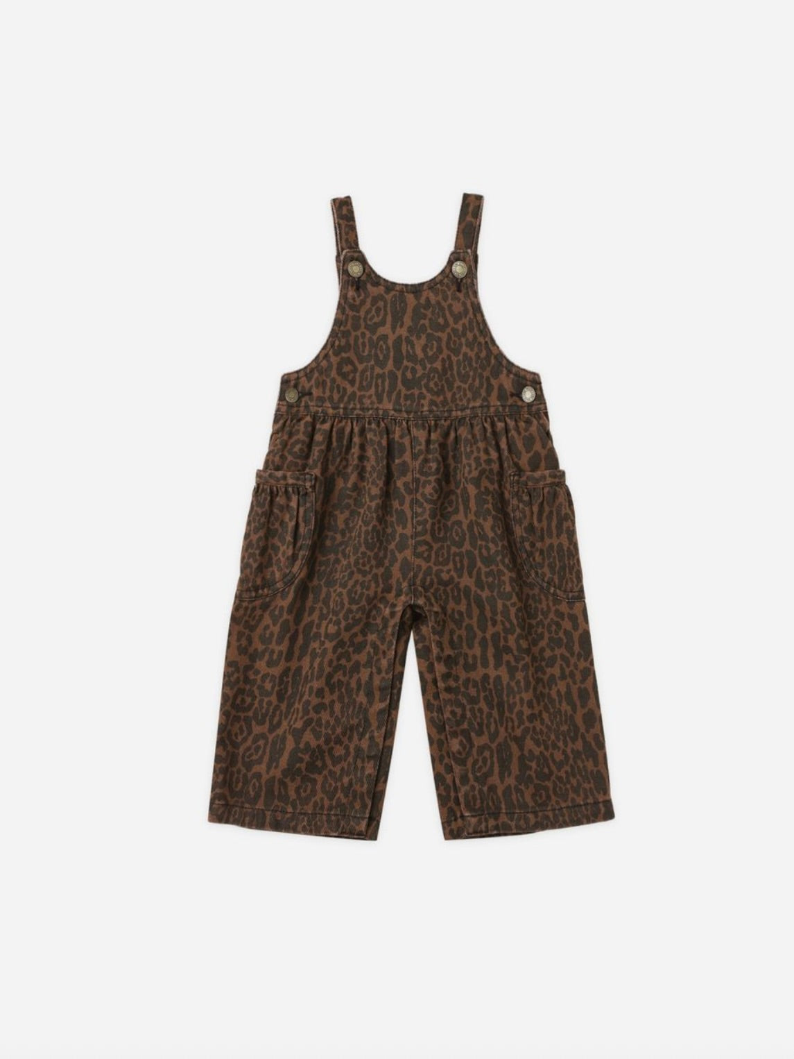 Brown Leopard Wide Leg Overall