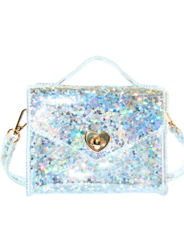 Gussie Purse - Silver Hearts