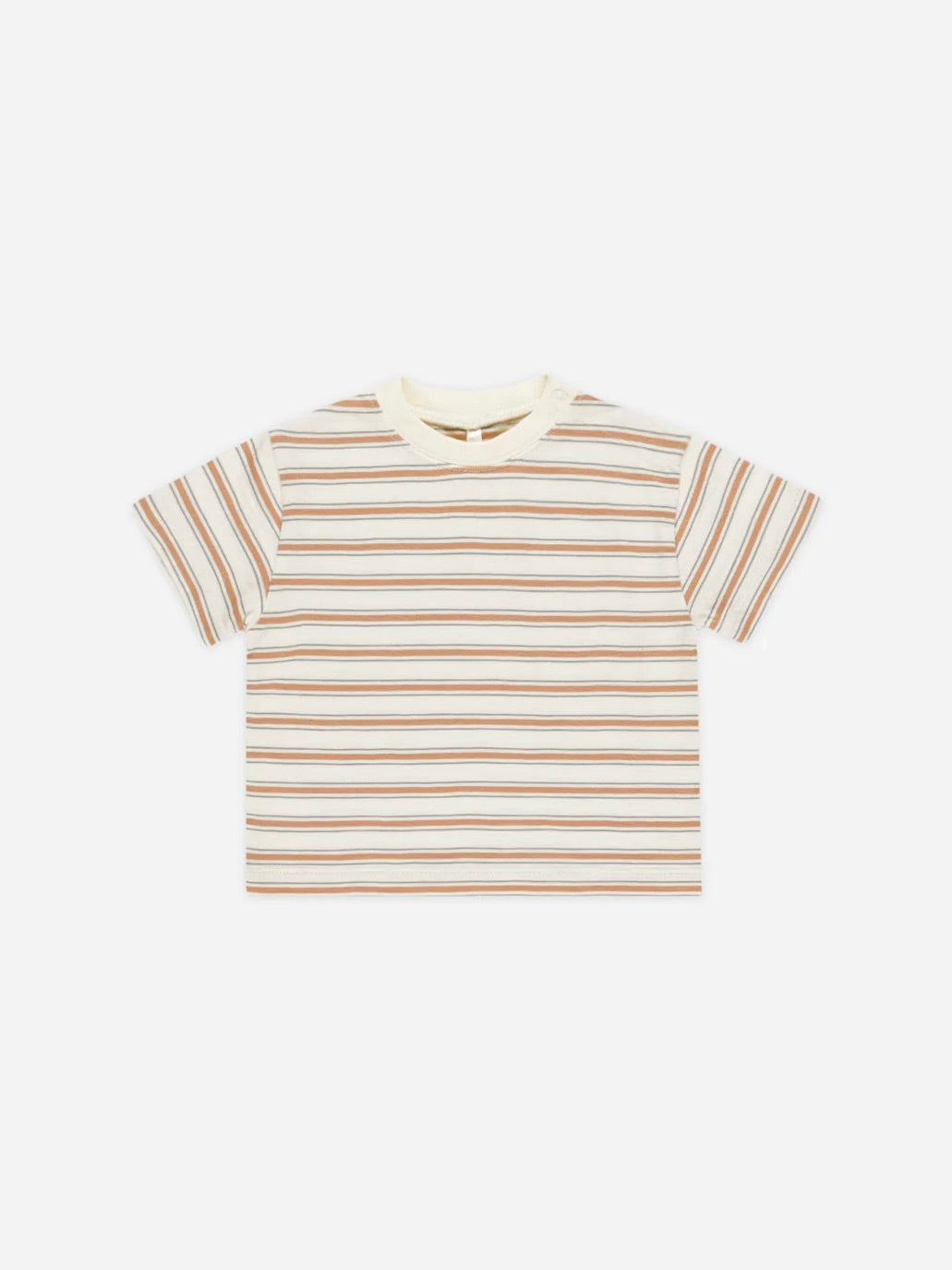 Grapefruit Stripe Relaxed Tee