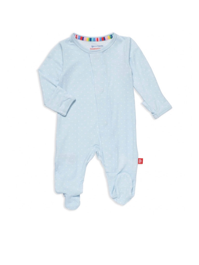 Pin Dot Blue Footie