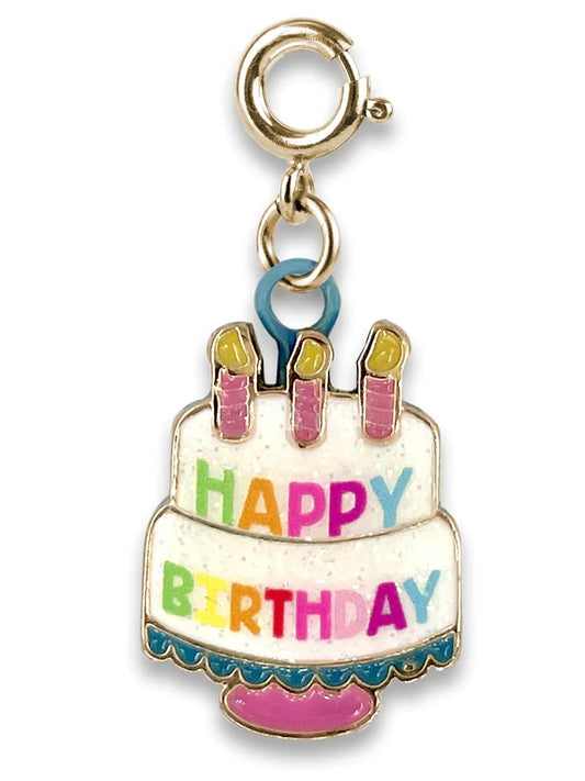 Charm It! Gold Birthday Cake Charm