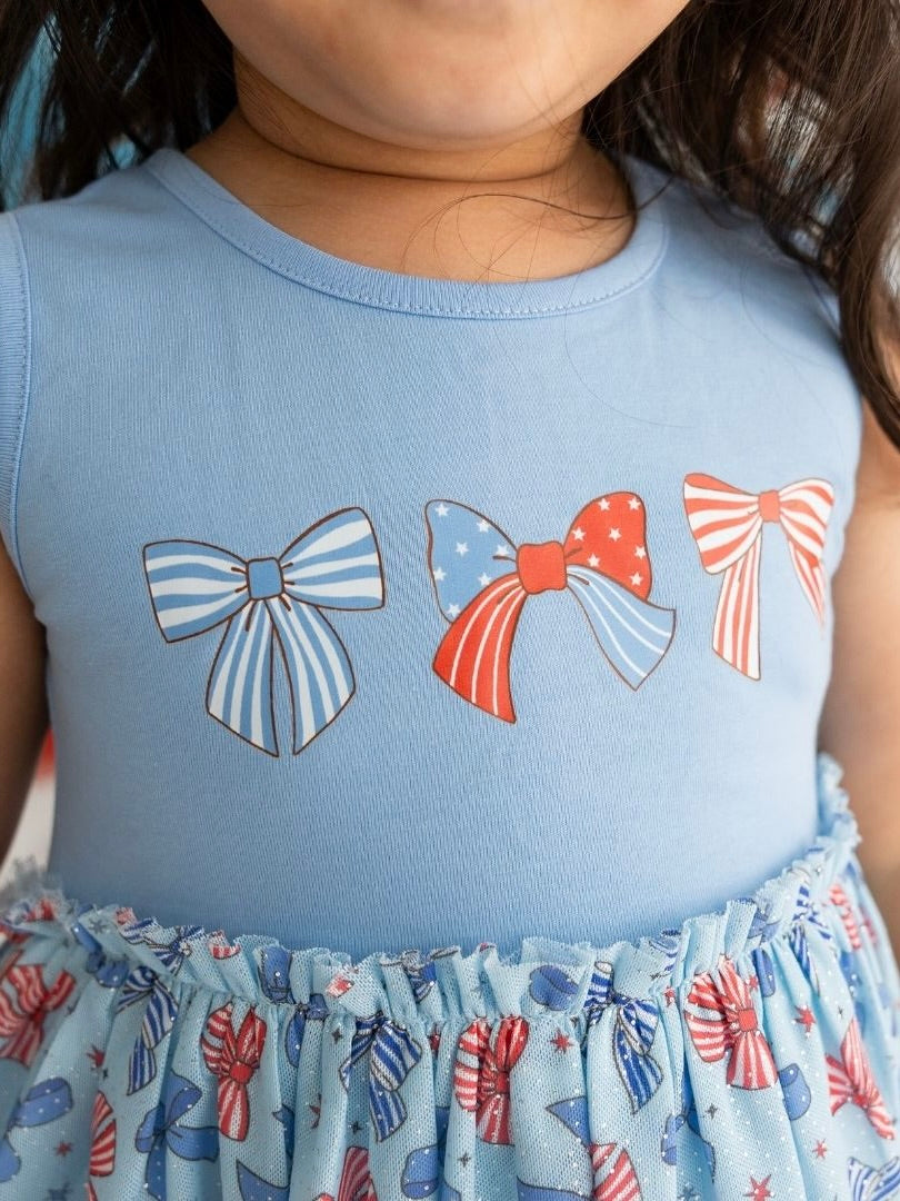 Patriotic Bow Tank Tutu Dress