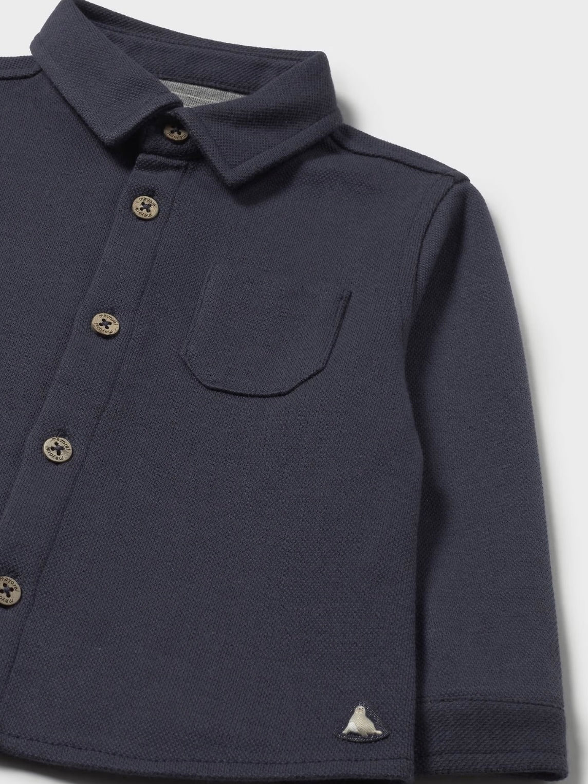 Double Knit Shacket - Navy