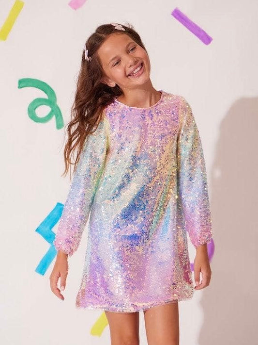 Sequin Party Dress - Ombre