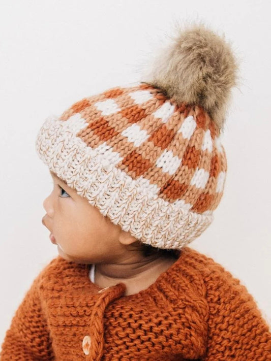 Buffalo Check Beanie - Sienna