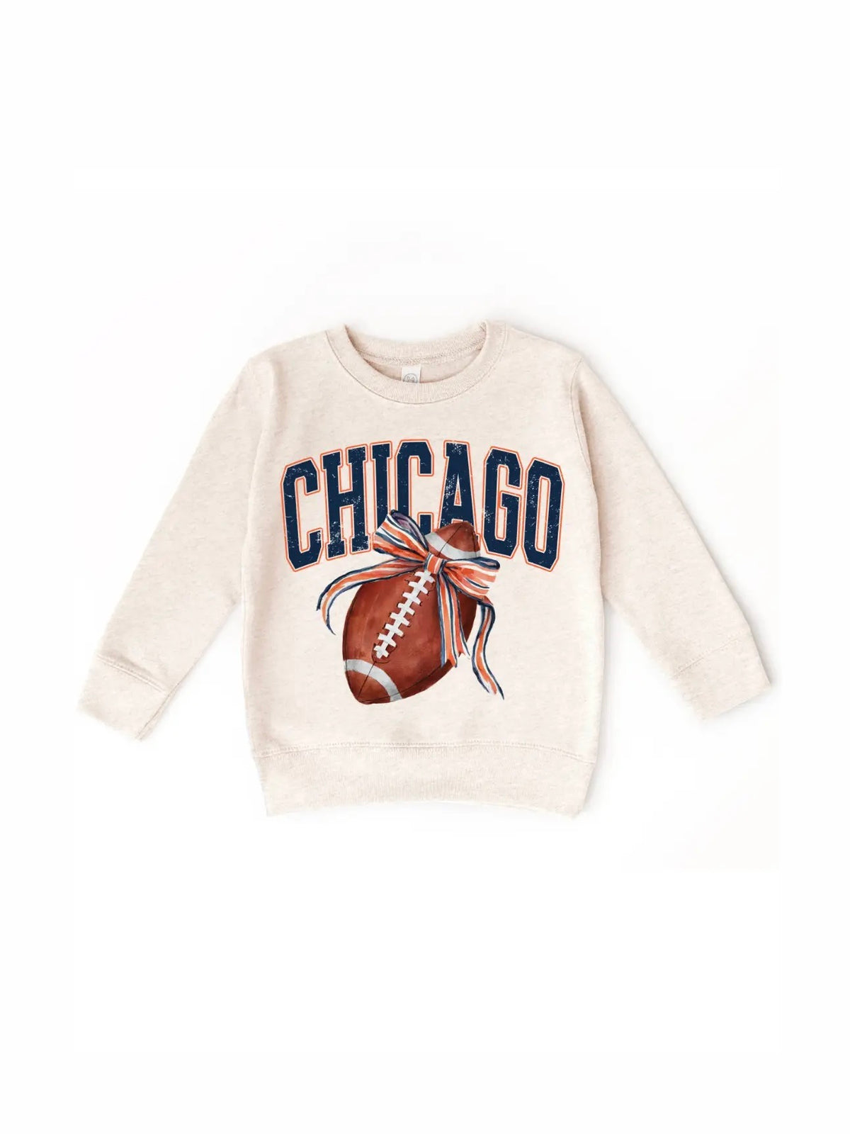 Chicago Football Bow Crewneck