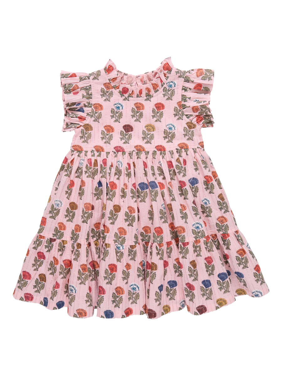 Multi Flower Drop Jennifer Dress