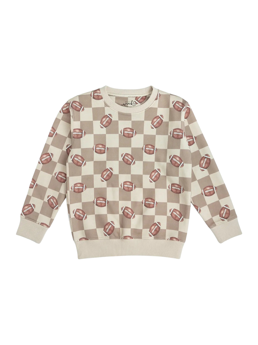 Football Checkered Sweatshirt
