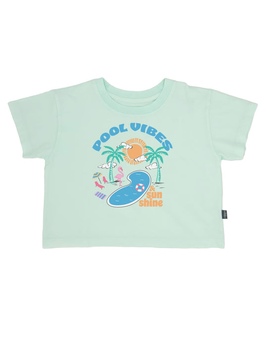 Crop Tee - Pool Vibes