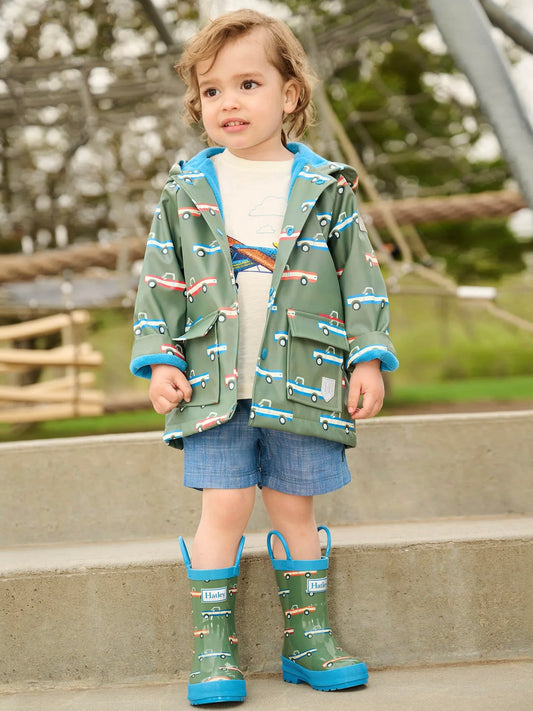 Big Trucks Snap Raincoat