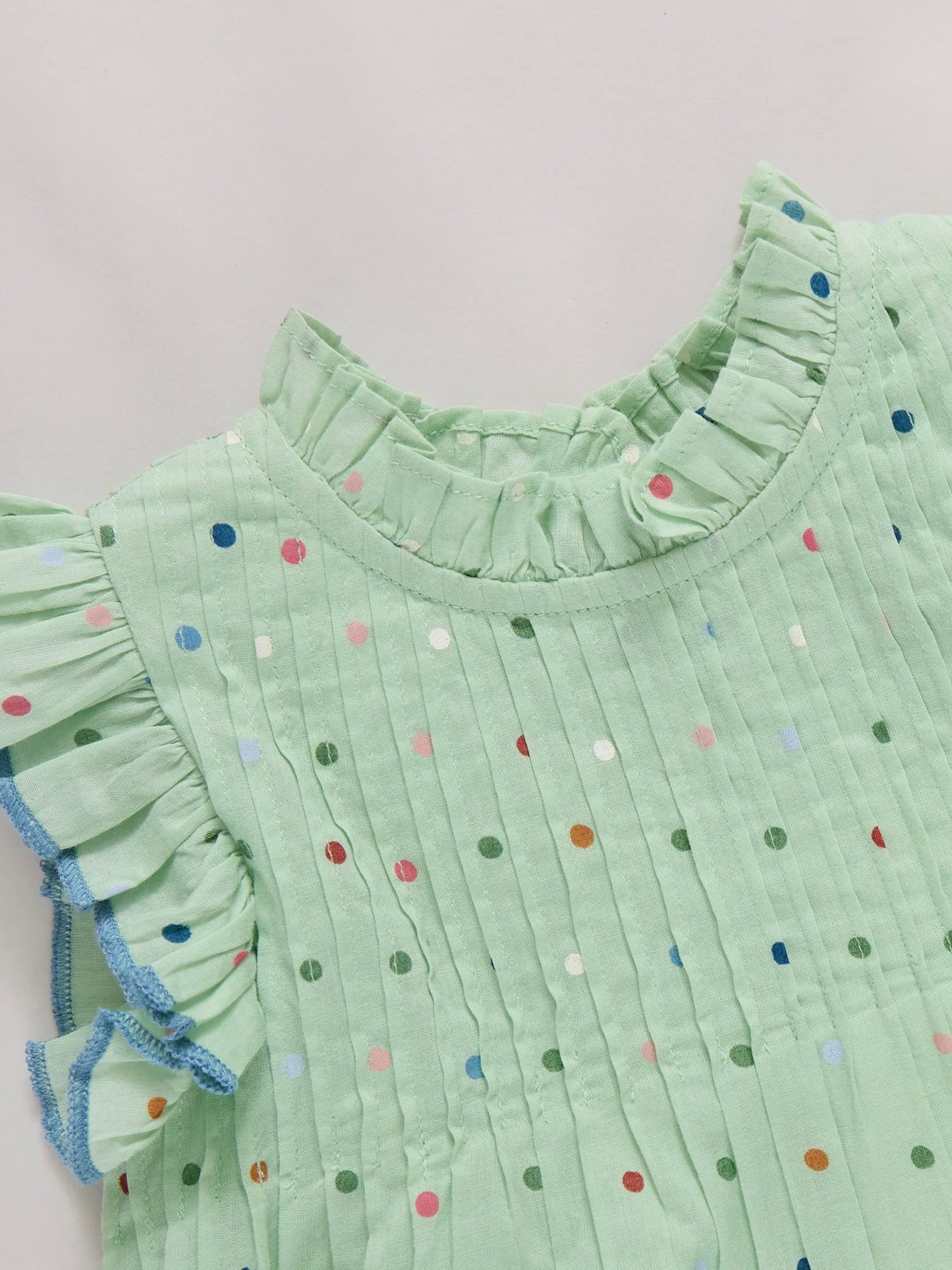 Pastel Geren Polka Dot Jaipur Baby Bubble