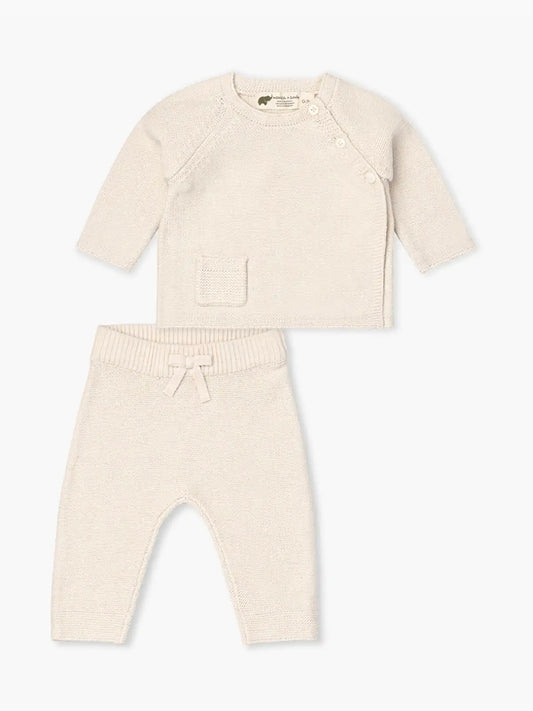 Little Darling Knit Set - Cream