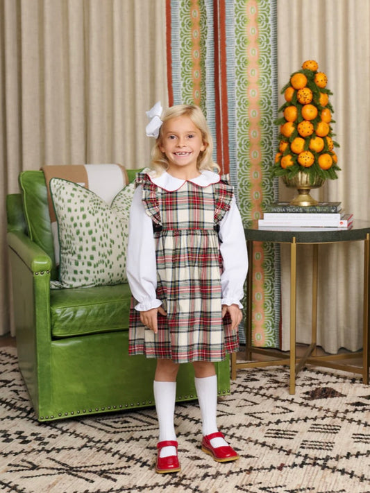 Charlie Place Plaid Pammy's Pinafore Dress