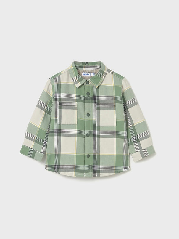 Plaid Shacket - Green