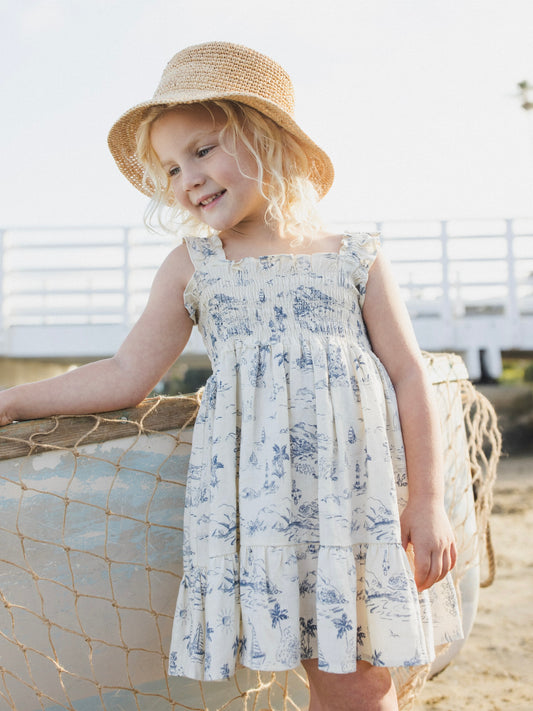 Ocean Toile Sutton Dress