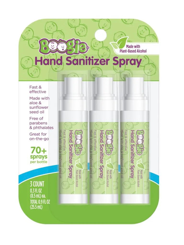 Boogie Hand Sanitizer Spray 3 Pack