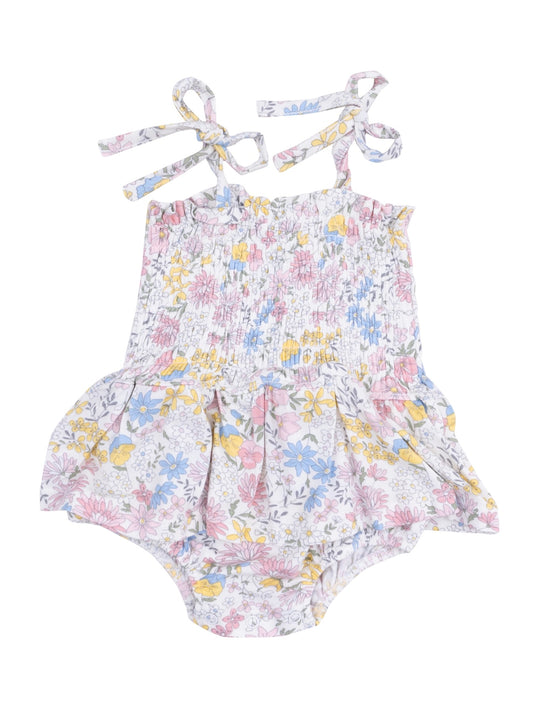 Viola Floral Smocked Bubble with Skirt
