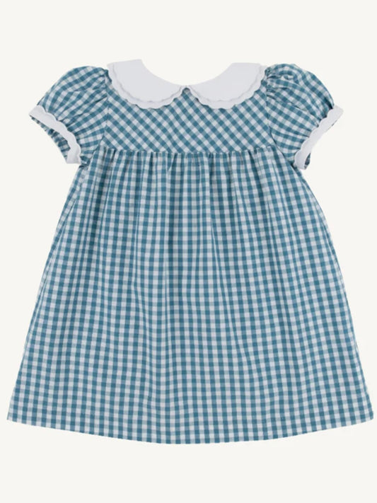 Barnsley Blue Gingham Holly Day Dress