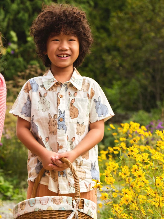 Blue Vintage Bunnies Jack Shirt