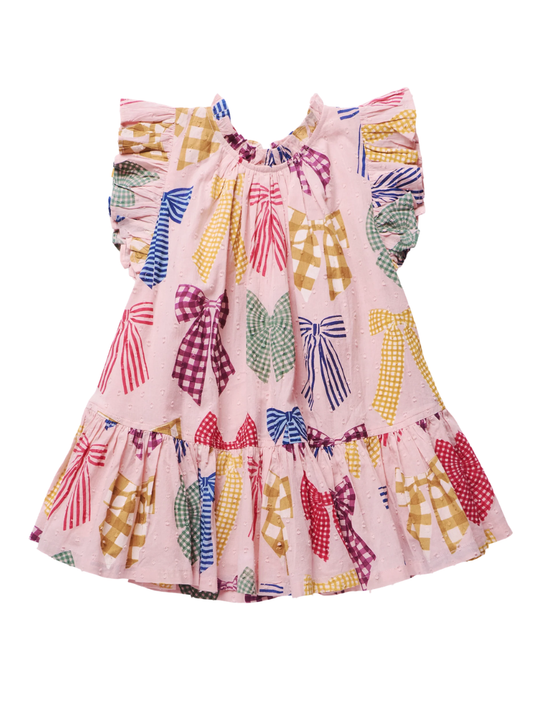 Patterned Bows Harper Dress