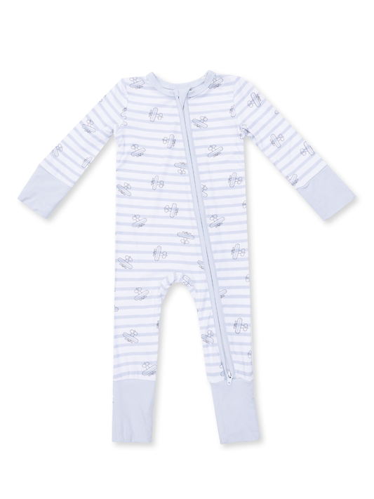 Airplane Stripe Convertible Romper