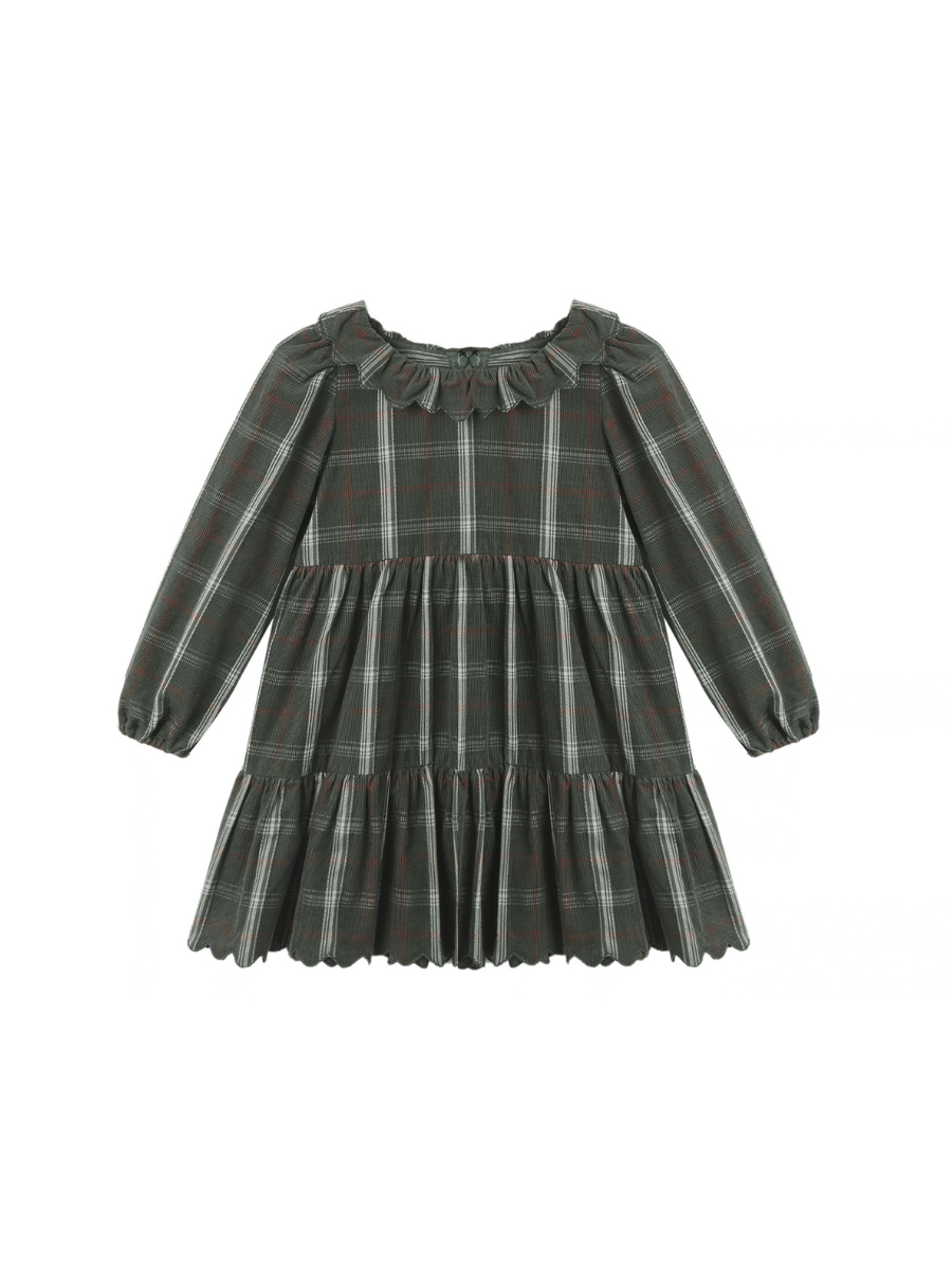 Evergreen Holiday Plaid Fran Dress