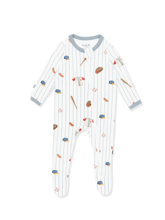 Kyte Baby Zippered Bamboo Footie- Home Run
