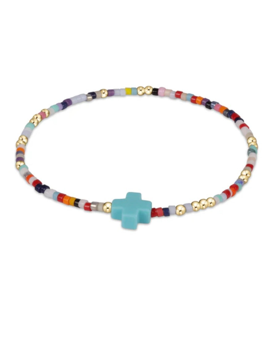 egirl Hope Unwritten Signature Cross Bracelet - Hot Mess