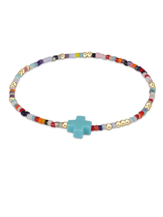 egirl Hope Unwritten Signature Cross Bracelet - Hot Mess