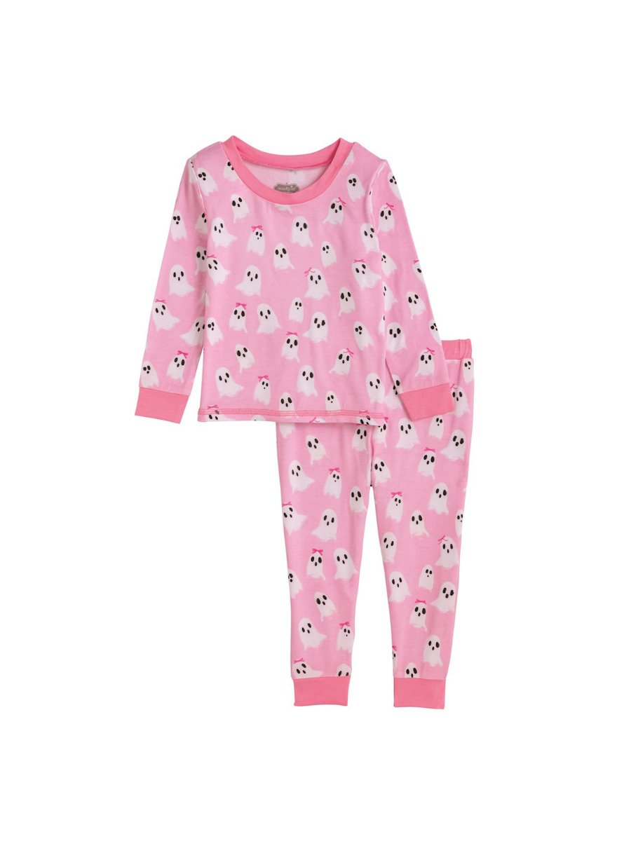 Glow in The Dark PJ Set - Pink Ghost