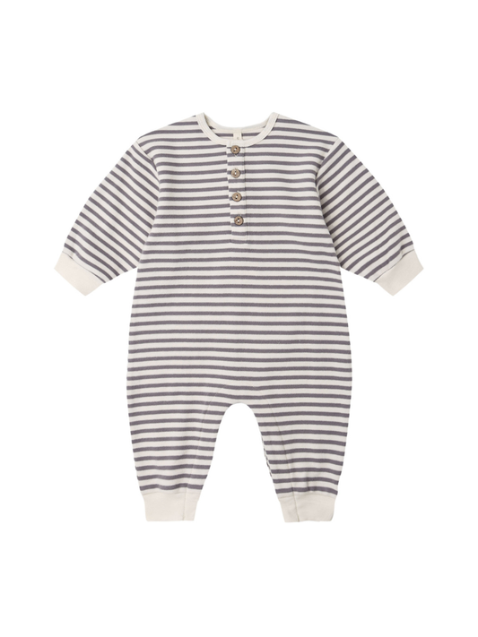 Slate Stripe Relaxed Jumpsuit