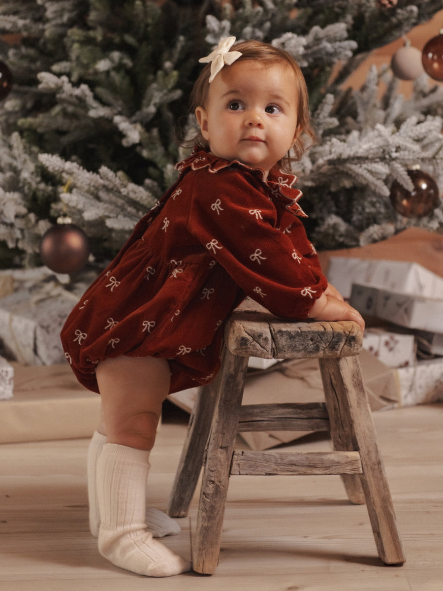 Ruby Bow Freya Romper