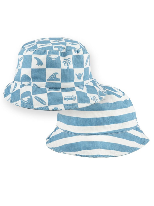 Reversible Bucket Hat - Point Break Blue
