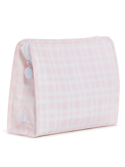 Pimlico Plaid Pink Roadie Pouch - Large