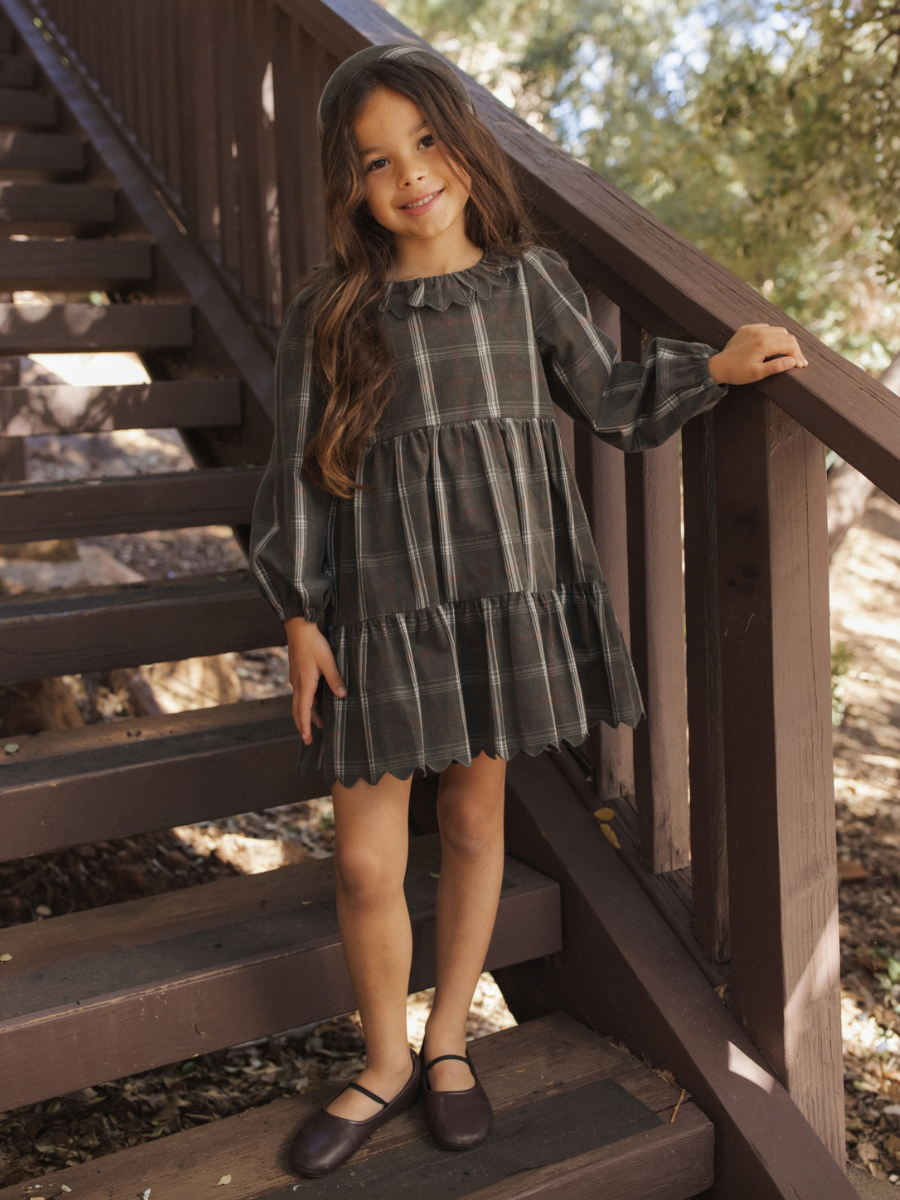 Evergreen Holiday Plaid Fran Dress