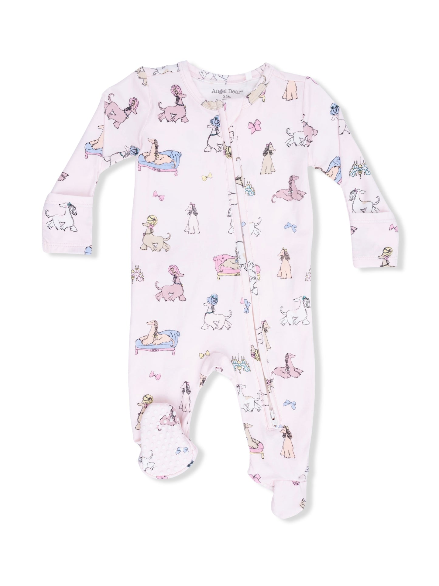 Fancy Hounds with Bows Footie