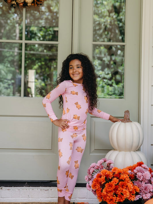 Polka Dot Little Boo Bear Pajama Set