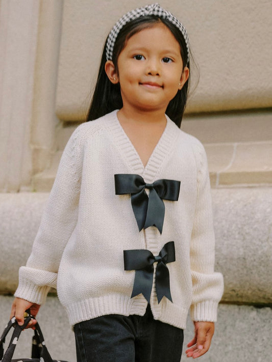 Natural Bow Cardigan