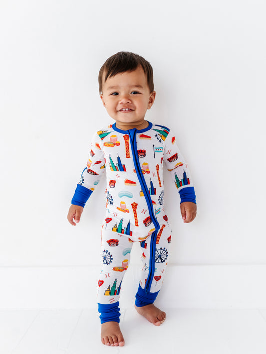 Chicago Convertible Romper - Blue
