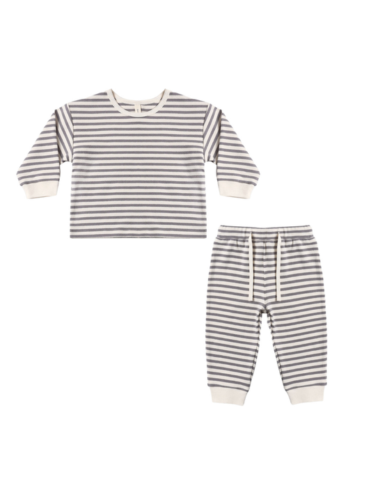 Slate Stripe Cozy Set