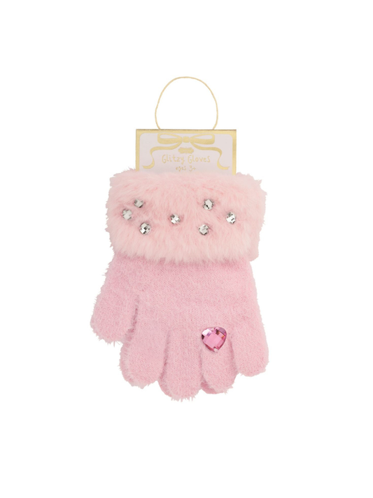 Glitzy Gloves - Light Pink