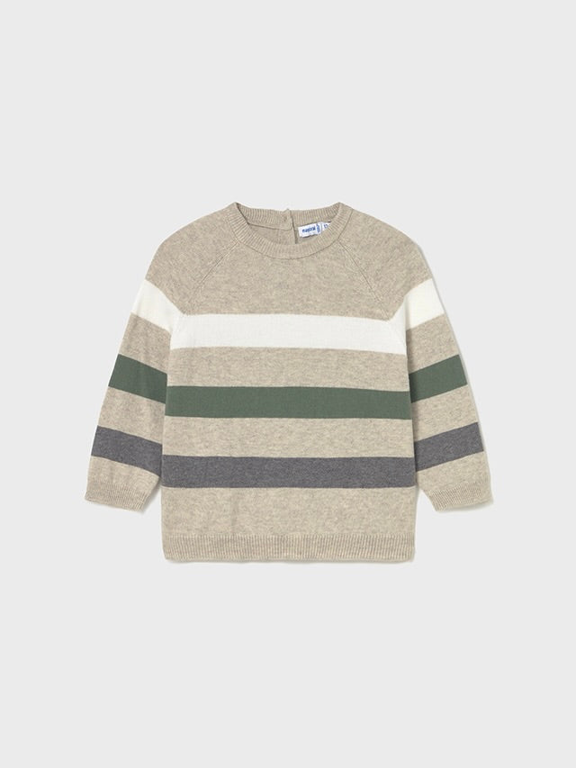 Striped Sweater - Tan/Multi